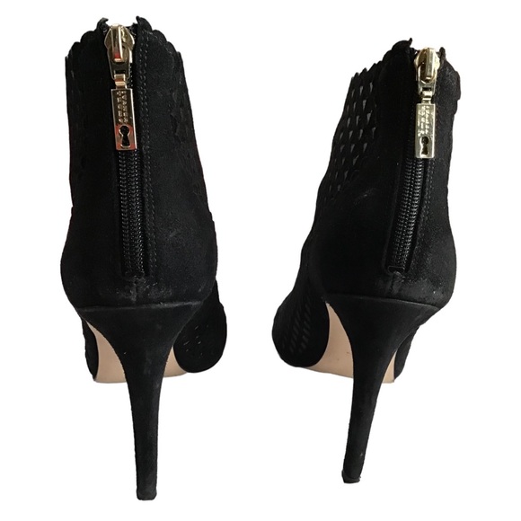 Ivanka Trump Didia Cutout Suede Bootie Black - Size 11 M - Picture 9 of 13